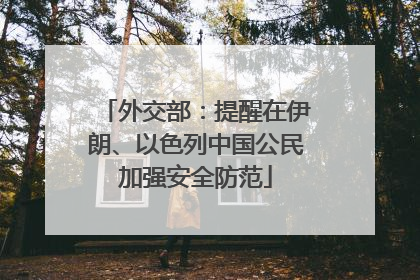 外交部：提醒在伊朗、以色列中国公民加强安全防范