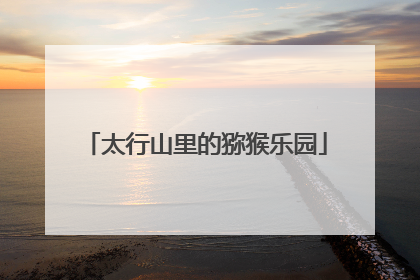 太行山里的猕猴乐园
