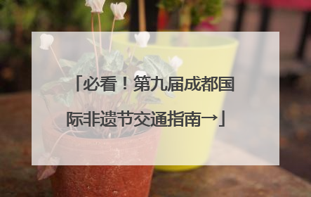 必看！第九届成都国际非遗节交通指南→