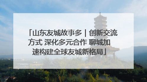 山东友城故事多｜创新交流方式 深化多元合作 聊城加速构建全球友城新格局