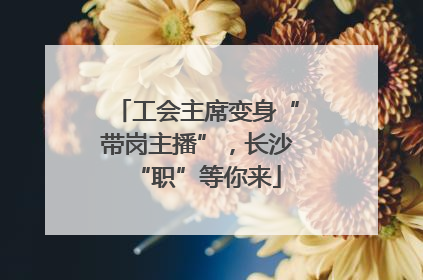 工会主席变身“带岗主播”，长沙“职”等你来