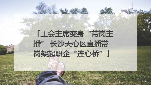 工会主席变身“带岗主播” 长沙天心区直播带岗架起职企“连心桥”