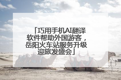 巧用手机AI翻译软件帮助外国游客，岳阳火车站服务升级迎旅发盛会