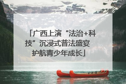广西上演“法治+科技”沉浸式普法盛宴 护航青少年成长