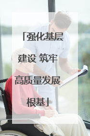 强化基层建设 筑牢高质量发展根基