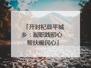 开封杞县平城乡：履职践初心 帮扶暖民心