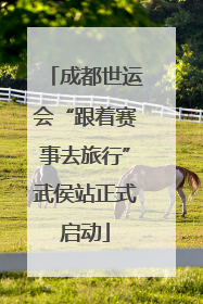 成都世运会“跟着赛事去旅行”武侯站正式启动