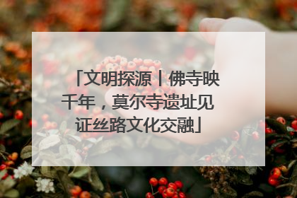 文明探源丨佛寺映千年，莫尔寺遗址见证丝路文化交融