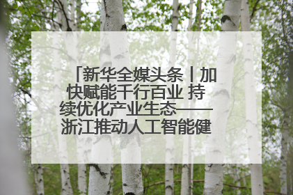 新华全媒头条丨加快赋能千行百业 持续优化产业生态——浙江推动人工智能健康有序发展观察