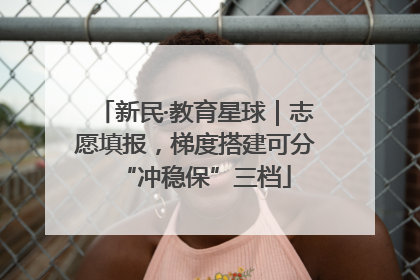 新民·教育星球｜志愿填报，梯度搭建可分“冲稳保”三档