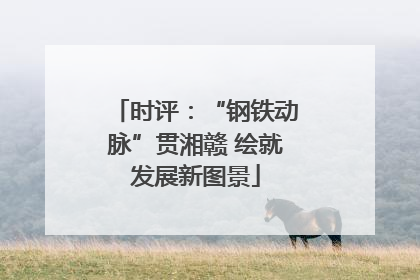 时评：“钢铁动脉”贯湘赣 绘就发展新图景