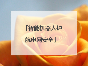 智能机器人护航电网安全