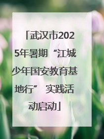 武汉市2025年暑期“江城少年国安教育基地行” 实践活动启动