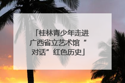 桂林青少年走进广西省立艺术馆“对话”红色历史