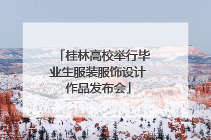 桂林高校举行毕业生服装服饰设计作品发布会