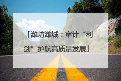 潍坊潍城：审计“利剑”护航高质量发展