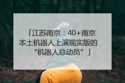 江苏南京：40+南京本土机器人上演现实版的“机器人总动员”