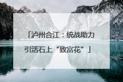 泸州合江：统战助力引活石上“致富花”