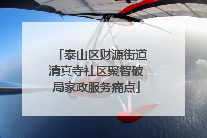 泰山区财源街道清真寺社区聚智破局家政服务痛点
