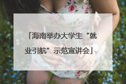 海南举办大学生“就业引航”示范宣讲会