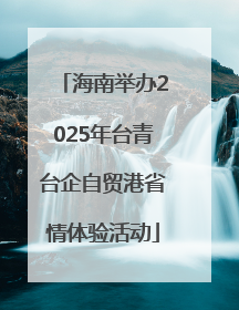 海南举办2025年台青台企自贸港省情体验活动