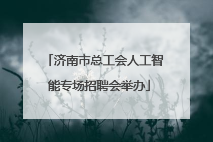 济南市总工会人工智能专场招聘会举办