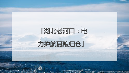 湖北老河口：电力护航夏粮归仓