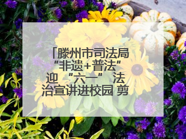 滕州市司法局 “非遗+普法” 迎 “六一” 法治宣讲进校园 剪纸传艺润童心