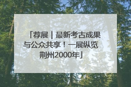 荐展｜最新考古成果与公众共享！一展纵览荆州2000年