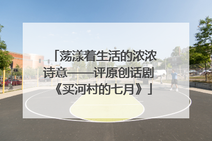 荡漾着生活的浓浓诗意——评原创话剧《买河村的七月》