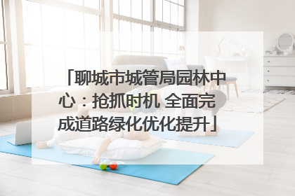 聊城市城管局园林中心：抢抓时机 全面完成道路绿化优化提升