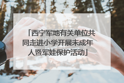 西宁军地有关单位共同走进小学开展未成年人暨军娃保护活动