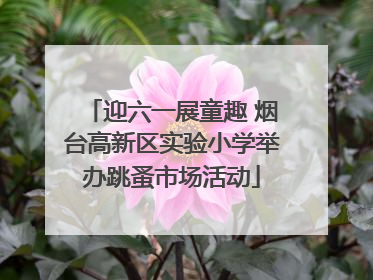 迎六一展童趣 烟台高新区实验小学举办跳蚤市场活动