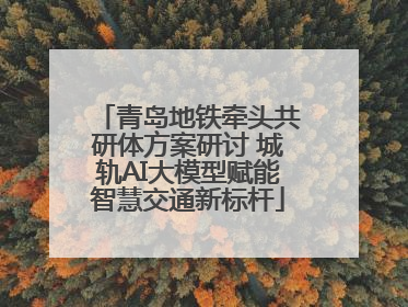 青岛地铁牵头共研体方案研讨 城轨AI大模型赋能智慧交通新标杆