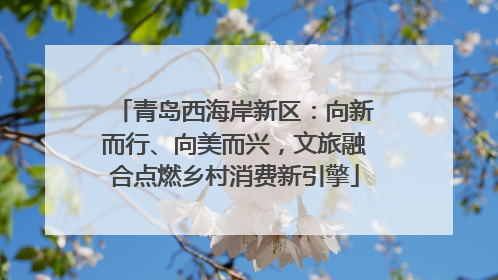 青岛西海岸新区：向新而行、向美而兴，文旅融合点燃乡村消费新引擎