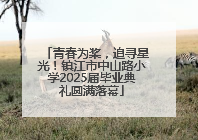 青春为桨，追寻星光！镇江市中山路小学2025届毕业典礼圆满落幕