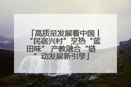 高质量发展看中国丨“民宿兴村”烹热“蓝田味” 产教融合“链”动发展新引擎
