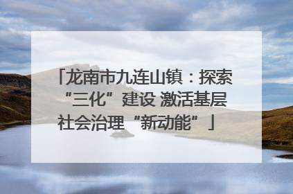 龙南市九连山镇：探索“三化”建设 激活基层社会治理“新动能”