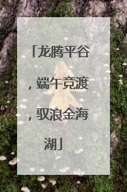 龙腾平谷，端午竞渡，驭浪金海湖