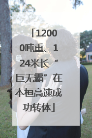 12000吨重、124米长“巨无霸”在本桓高速成功转体