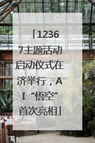 12367主题活动启动仪式在济举行，AI“悟空”首次亮相