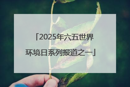 2025年六五世界环境日系列报道之一