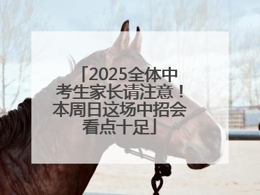2025全体中考生家长请注意！本周日这场中招会看点十足