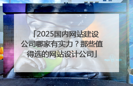 2025国内网站建设公司哪家有实力？那些值得选的网站设计公司