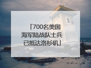 700名美国海军陆战队士兵已抵达洛杉矶