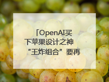 OpenAI买下苹果设计之神 “王炸组合”要再造一个苹果？